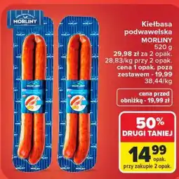 Carrefour Kiełbasa podwawelska MORLINY oferta