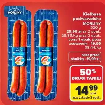 Carrefour Kiełbasa podwawelska MORLINY oferta