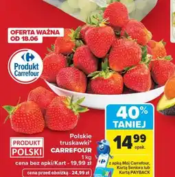 Carrefour Polskie truskawki CARREFOUR oferta