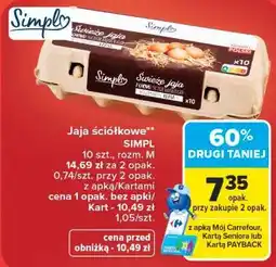 Carrefour Jaja ściółkowe SIMPL oferta