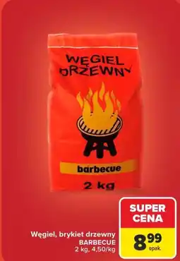 Carrefour Węgiel, brykiet drzewny BARBECUE oferta