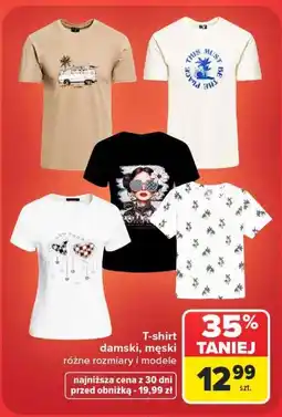 Carrefour T-shirt damski, męski oferta