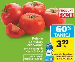 Carrefour Polskie pomidory czerwone oferta