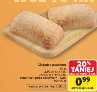 Carrefour Ciabatta pszenna oferta