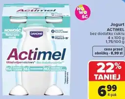 Carrefour Jogurt Actimel bez dodatku cukru oferta