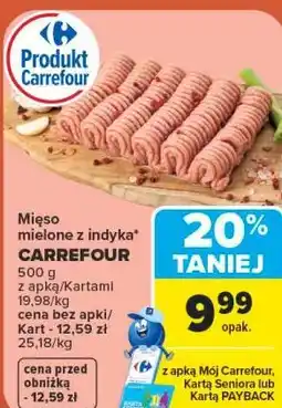 Carrefour Mięso mielone z indyka CARREFOUR oferta