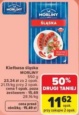 Carrefour Morliny Kiełbasa śląska oferta
