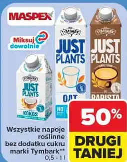 Carrefour Wszystkie napoje roślinne bez dodatku cukru marki Tymbark oferta