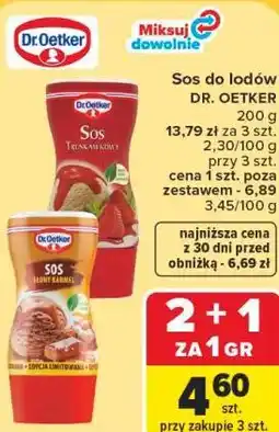 Carrefour Sos do lodów DR. OETKER oferta