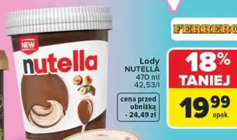 Carrefour Lody NUTELLA oferta