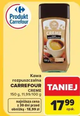 Carrefour Kawa rozpuszczalna CARREFOUR CREME oferta