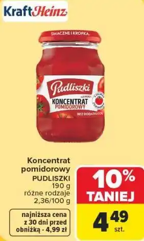 Carrefour Koncentrat pomidorowy PUDLISZKI oferta