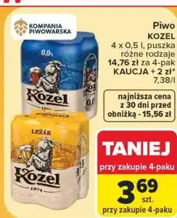 Carrefour Piwo Kozel oferta