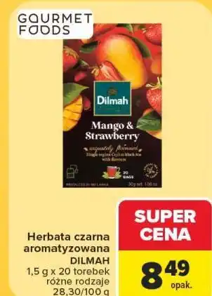Carrefour Herbata czarna aromatyzowana DILMAH oferta