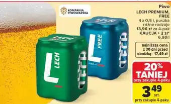 Carrefour Piwo Lech Premium, Free oferta