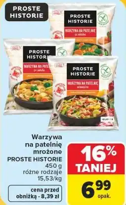 Carrefour Proste Historie Warzywa na patelnię mrożone oferta