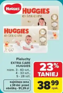Carrefour Pieluchy EXTRA CARE HUGGIES oferta