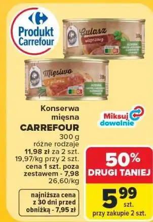 Carrefour Konserwa mięsna Carrefour oferta