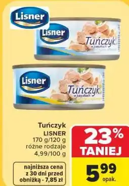 Carrefour Tuńczyk Lisner oferta