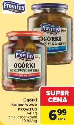 Carrefour Ogórki konserwowe PROVITUS oferta