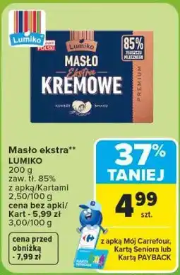 Carrefour Masło ekstra LUMIKO oferta
