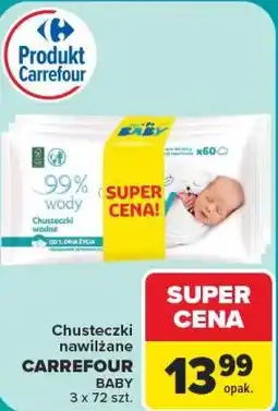 Carrefour Chusteczki nawilżane CARREFOUR BABY oferta