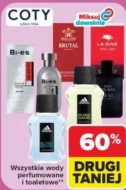 Carrefour Wszystkie wody perfumowane i toaletowe Bi-es, Adidas, Brutal, La Rive oferta