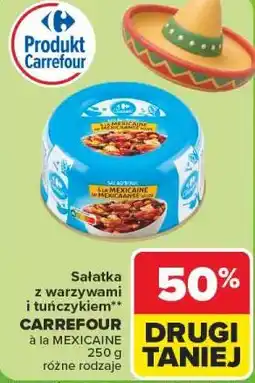 Carrefour Sałatka z warzywami i tuńczykiem Carrefour oferta
