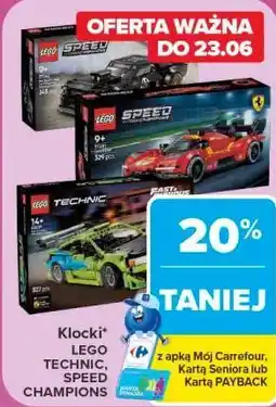 Carrefour Klocki LEGO TECHNIC, SPEED CHAMPIONS oferta
