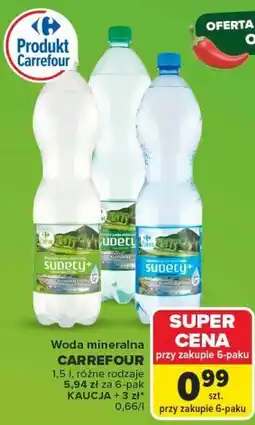 Carrefour Woda mineralna CARREFOUR oferta