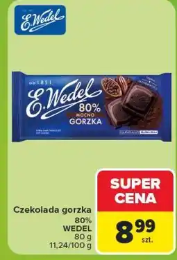 Carrefour Czekolada gorzka 80% Wedel oferta