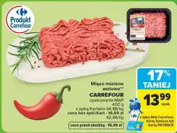 Carrefour Mięso mielone wołowe CARREFOUR oferta