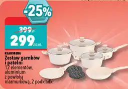 Biedronka KLAUSBERG Zestaw garnków i patelni 12 elementów oferta