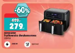 Biedronka Frytkownica dwukomorowa Hoffen Expert czarna oferta