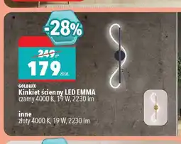 Biedronka Kinkiet ścienny LED Goldlux Emma czarny oferta