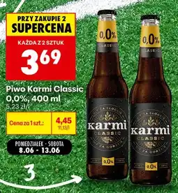 Biedronka Piwo bezalkoholowe Karmi Classic oferta