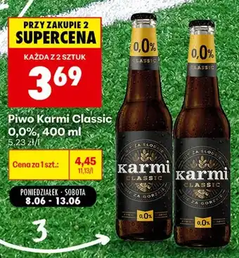 Biedronka Piwo bezalkoholowe Karmi Classic oferta