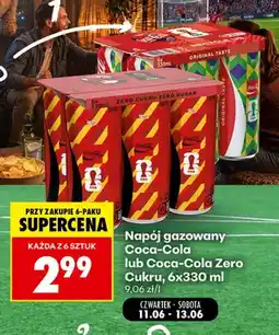 Biedronka Napój gazowany Coca-Cola Zero Cukru 6-pak oferta