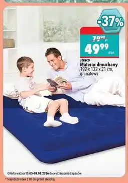 Biedronka Materac dmuchany Joinco granatowy oferta