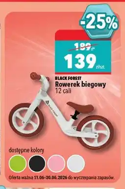 Biedronka Rowerek biegowy 12 cali Black Forest oferta