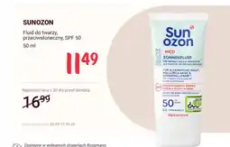 Rossmann Fluid do twarzy przeciwsłoneczny Sunozon SPF 50 oferta