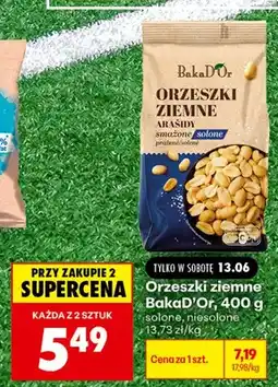 Biedronka Orzeszki ziemne BakaD'Or niesolone oferta