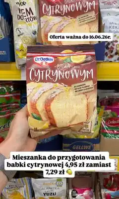 Dino Mieszanka do przygotowania babki o smaku cytrynowym Dr.Oetker oferta