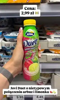 Dino Jogurt pitny Jovi Duet Bardzo Cool Arbuz-Limonka oferta
