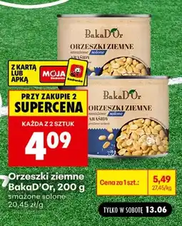 Biedronka Orzeszki ziemne BakaD'Or smażone solone oferta