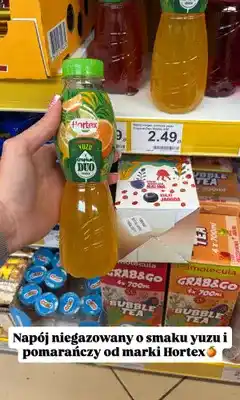 Dino Napój niegazowany Hortex Tropical Duo Pomarańcza Yuzu oferta