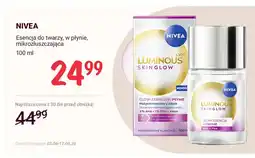 Rossmann Esencja do twarzy w płynie mikrozłuszczająca Nivea Luminous 630 Skin Glow oferta