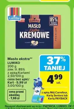Carrefour Masło ekstra Lumiko oferta
