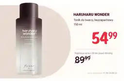 Rossmann Tonik do twarzy bezzapachowy Haruharu Wonder oferta