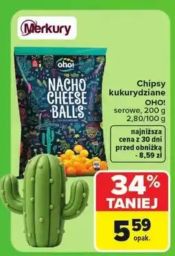 Carrefour Chipsy kukurydziane Oho! serowe oferta